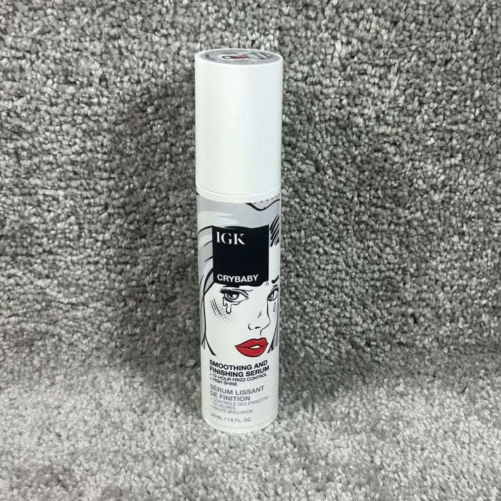 IGK Crybaby Smoothing and Finishing Serum‎ White Frizz Control 1.5 fl oz